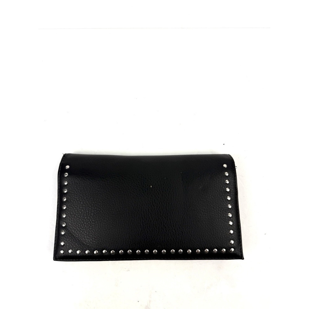 International Concepts 3 In 1 Wallet Black Faux Leather Passport Travel NEW